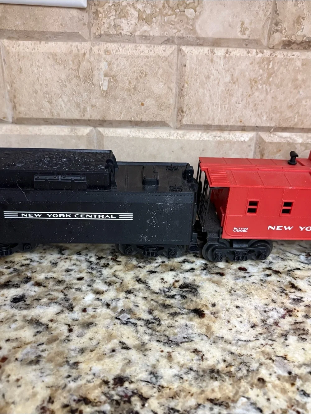 Kids Toy Train Cars - Black and Red